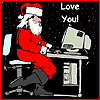 kerstman computer love you - klik voor vergroting